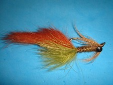 FLY FISHING FLIES - Rust/Olive SWIMMING CRAYFISH size #6 (6 pcs.)