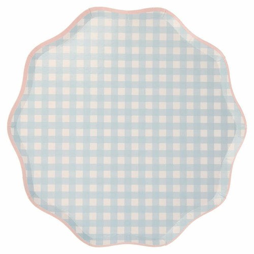 Gingham Pastel Party Dinner Plates (12 Pack) - Picture 4 of 6