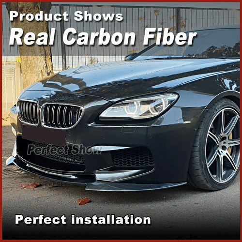 Se adapta a BMW F06 F12 F13 M6 2013-19 alerón delantero de carbono labio del alerón labio delantero - Imagen 3 de 10