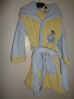 Bademantel  Kinder Kapuze Sterntaler Esel Emmi blau/gelb Gr. 86/92