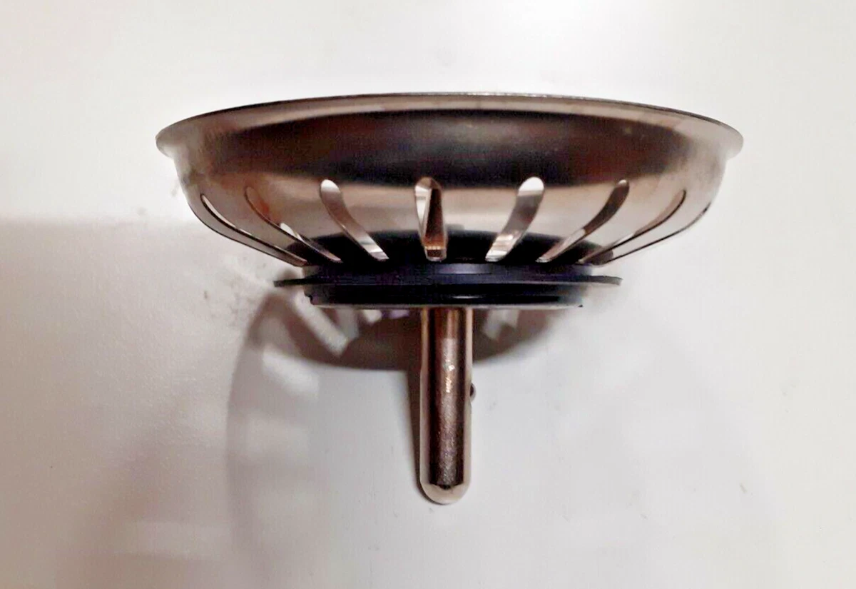 Tappo Per Lavandino Universale Sanilo A Forma Di Carlino - Ottone Cromato, Diametro 4 Cm, Altezza Regolabile 6,5-8,5 Cm