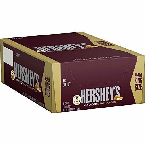 Barras de caramelo de chocolate HERSHEY'S con almendras, talla King (paquete de 18) - Imagen 4 de 6