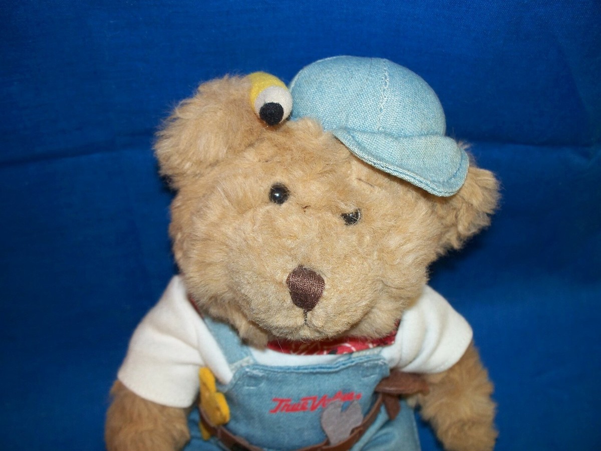 Russ Berrie True Value Hardware plush Mr Fix It Teddy Bear tools