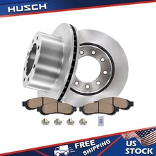13.4inch Rear Brake Rotor Ceramic Brake Pad Kit Fits Ford F-250 F-350 Super Duty