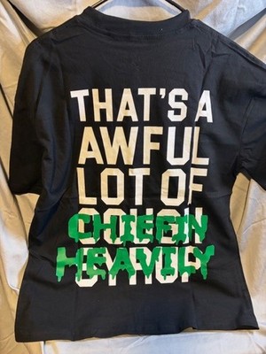 【日本未発売】CHIEFIN × COUGH SYRUP コラボTシャツ Awful Lot of Cough Syrup X Chiefin Heavily Tee Black/Green Size LG