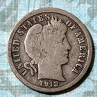 114-YEAR-OLD! 1912"P" Barber Dime BEAUTY w/ "Very Good+" det.,"LI" in "Liberty"