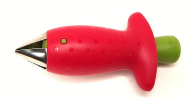 Chef'n Original Stem Gem Strawberry Huller, Red/Green, 3.5 in