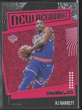 2019-20 Panini Status #15 RJ Barrett New Beginnings Red RC Knicks (JB)