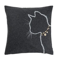 Sander Lucy KissenhüLle Dekokissen Sofakissen Couchkissen Katze 40X40Cm Graphite