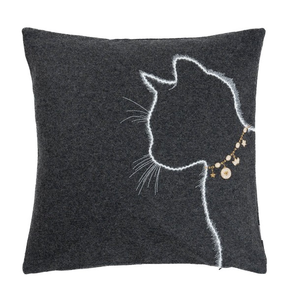 Sander Lucy KissenhüLle Dekokissen Sofakissen Couchkissen Katze 40X40Cm Graphite-image