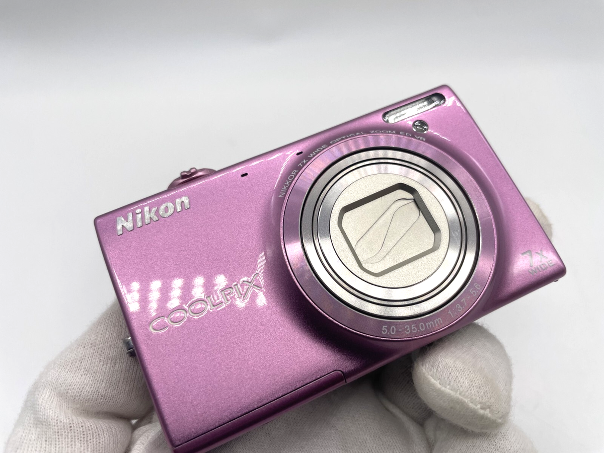 Nikon COOLPIX S6100 Gloss Pink 20MP 7x Zoom Compact Digital Camera