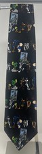 Vintage Looney Tunes Men s Tie Stamp Collection 1997 Bugs Taz Tweety Made USA