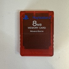 Sony PlayStation 2 8MB Memory Card SCPH- 10020 RED
