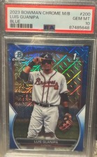Luis Guanipa 2023 Bowman Chrome Blue Mojo Refractor #/150 PSA 10