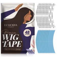 48Pcs Wig Tape Double Sided Ultra Hold - Lace Front Tape for Wigs, Toupee Tapes 