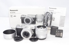 Panasonic Lumix GF9 Mirrorless Camera Double Zoom Lens Kit Silver Used Japan