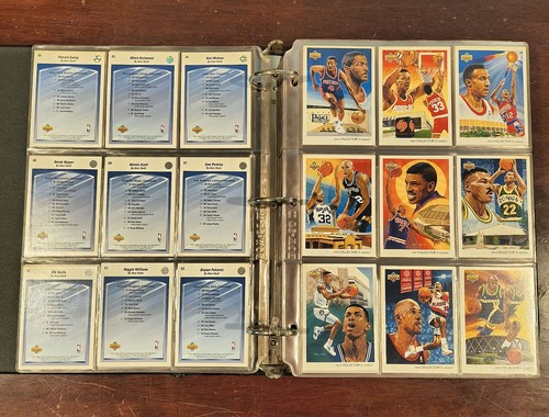 1992-93 Upper Deck Vintage Basketball Card Binder *No Jordan Cards 40+ Pages - Picture 6 of 11