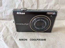 Nikon COOLPIX S640 Compact Digital Camera Black Tested 5x Zoom Great Condition