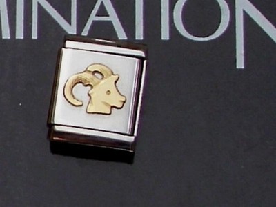 BIG SERIE Original Nomination Gold Modul   STERNZEICHEN STEINBOCK  TOP Zustand