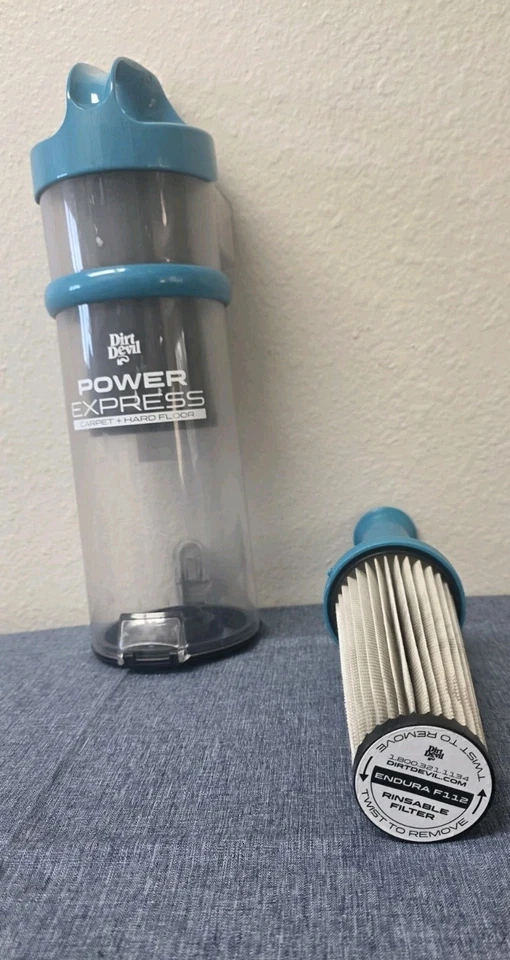 DIRT DEVIL UD70171 Endura Express Bote Dirt Dust Bin ~ COMPLETO CON FILTRO Foto 4 de 4