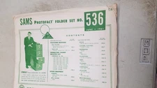 Sams Photo Fact Set #536 Missing Floders 1 & 15 10/61 (D)