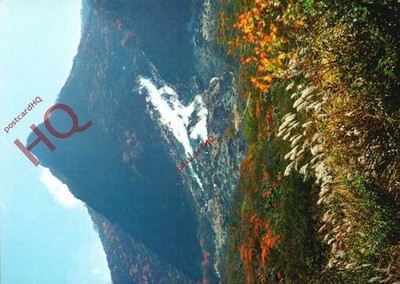 Ansichtskarte, Japan, Ohwakudani-Tal, ein schlafender Vulkan, im Herbst