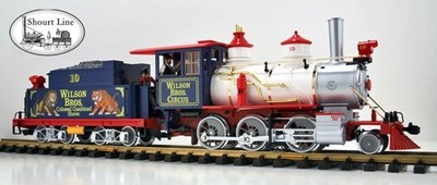LGB Wilson Brothers Circus Train Set Sound Loco, tender + 11 cars