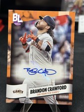 2024 Topps Big League #BEO-BC Brandon Crawford Base Electric Orange Autographs