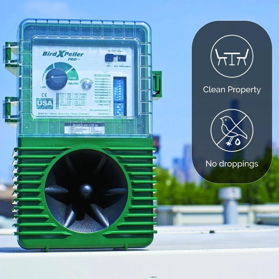 BirdXPeller Pro Electronic Bird Preventer Version 2, Sonic Decoy - Image 3 of 4