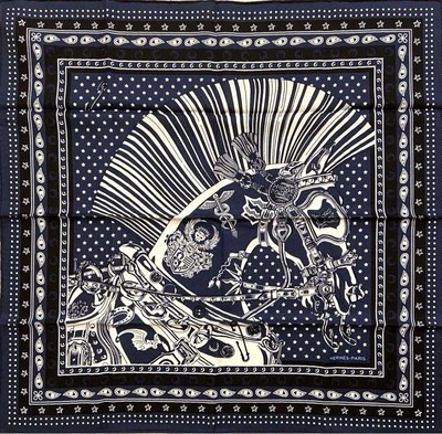 Hermes scarf Carre 65 CHEVAL PUNK | eBay