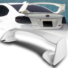 Abs Rear Trunk Lid Spoiler Wing For 2015-2021 Subaru Wrx Sti White