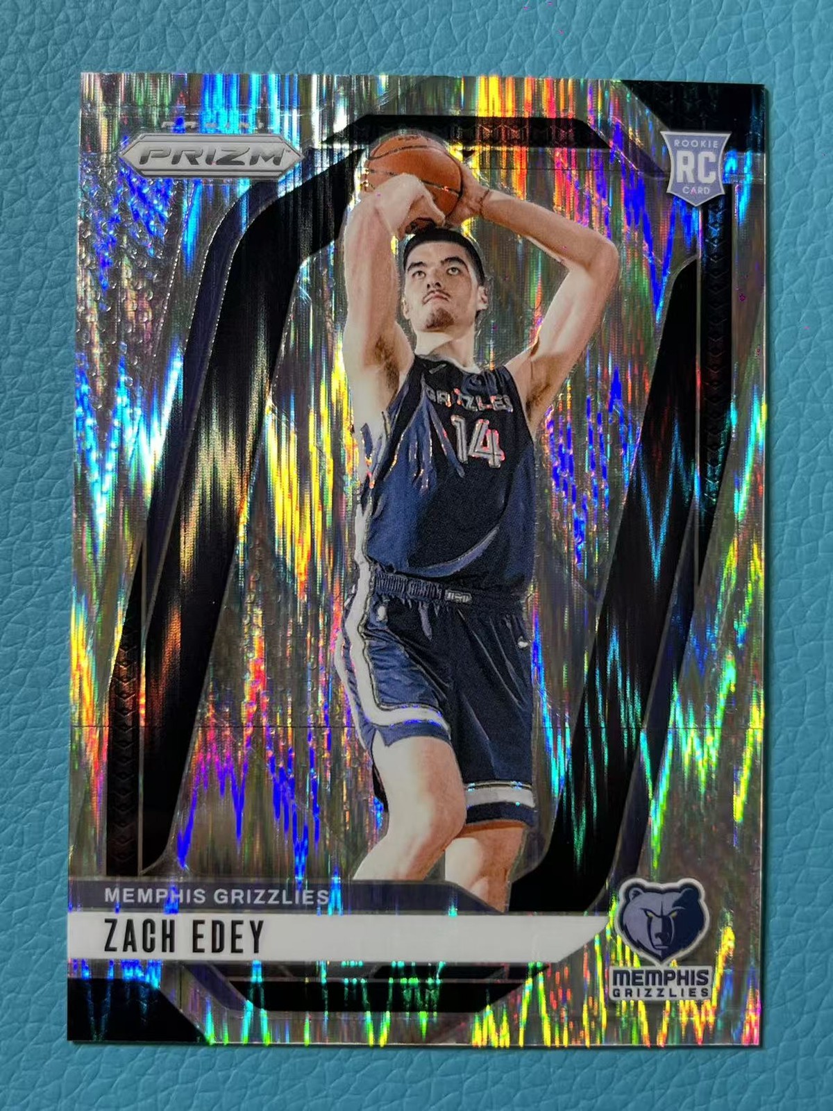Zach Edey 2024-25 Panini Prizm 038/249 Silver Skewed RC Memphis Grizzlies #249