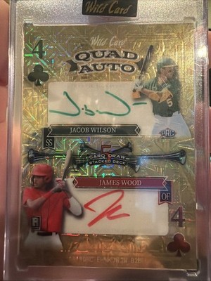 2025 Wild Card Quad Auto 1/1 J. WILSON  / J. WOOD / E. HOLLIDAY / N. KURTZ   RC