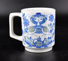 Turi Design LOTTE Coffee Mug Figgjio Norway VTG Female Figure 3.75" B Base