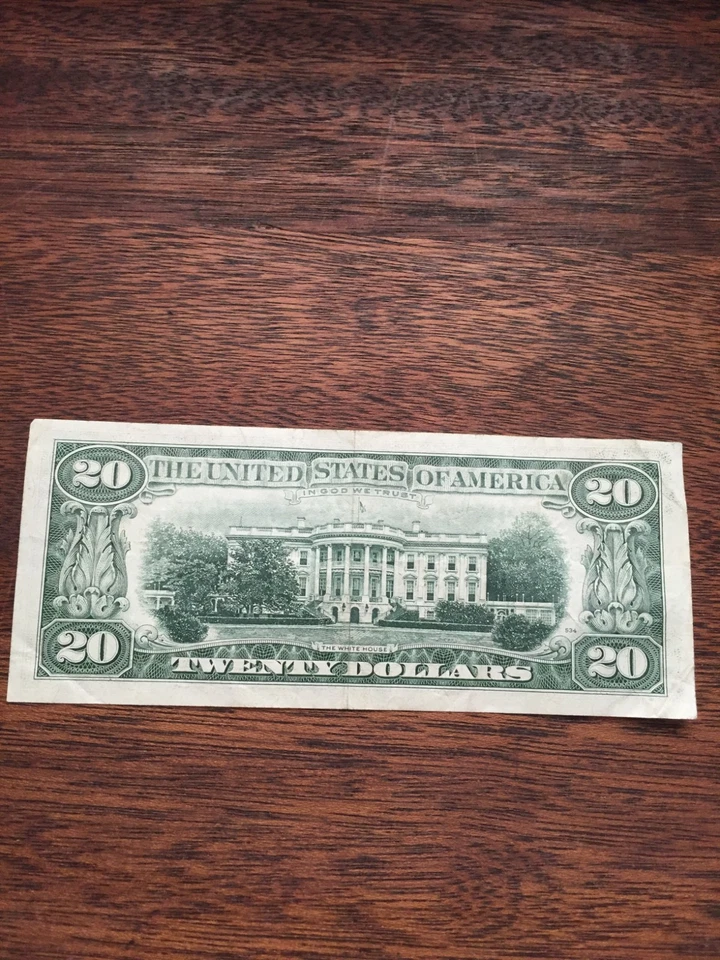 1977 20 DOLLAR BILL-SMALL FACE FEDERAL RESERVE NOTE-ST. LOUIS DISTRICT H #1 - Image 4 of 4