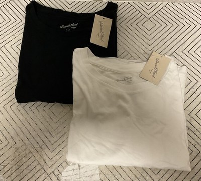  ️ Universal Thread Short Sleeve Crew Neck T-Shirt BLACK & White Sz 1X  SET 2