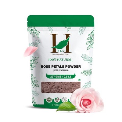 H&C 100% Pure Rose Petals Powder (Rosa Centifolia) for 8 Ounce (Pack of 1) 
