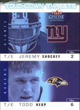 2003 Fleer Genuine Insider Football Touchdown Threats Insert Singles -You Choose