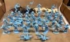 LOT 37 Vintage 1960s MARX Mexican Army Alamo Cavalry Plastic Toy Soldiers shako
