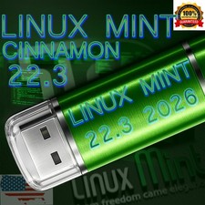 Linux Mint 22.3 Cinnamon USB Live Installer PC Intel Mac UEFI/BIOS