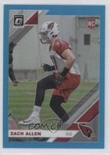 2019 Panini Donruss Optic Rookies Aqua Prizm 177/299 Zach Allen #150 jn1