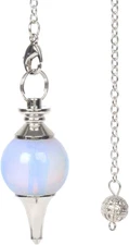Synthetic Opalite Moonstone Glass Gemstone Dowsing 40Mm Crystal Healing Chakra R