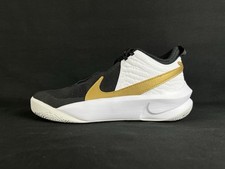 Nike Team Hustle D10 Basketball Boy Kid Shoes Black Gold CW6735-002 Sz 5.5, 6.5Y