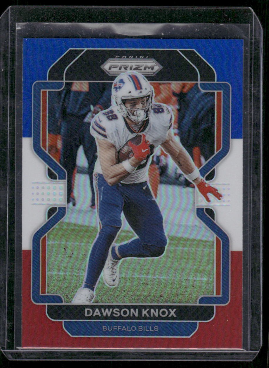 2021 Panini Prizm #116 Dawson Knox Red White and Blue