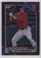 2024 Bowman Chrome Prospects Purple Refractor /250 Brooks Brannon #BCP-95 13c1