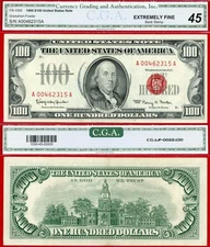 1966 $100 Legal Tender Note FR-1550 Circulated Condition S/N A00462315A