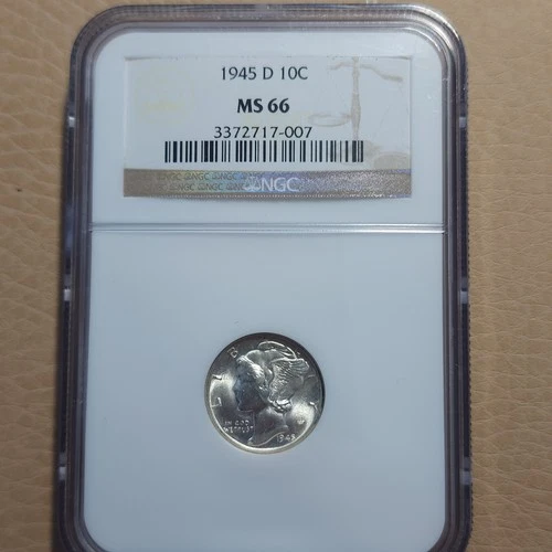 1945-D Mercury Dime MS -66