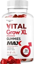 Valdivia Vital Grow XL Male 30 Gummies Daily Wellness Supplement Made in USA