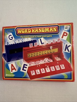 Pressman Toys WORD HANGMAN Game Damaged Box Pieces New In Original Packaging