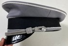 WWII GERMAN WAFFEN OFFICER M1938 PEAK "CRUSHER" CAP-XLARGE — photo 3